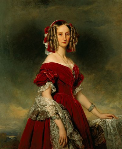 Portrait of Louise of Orléans, Queen of the Belgians by Franz Xaver Winterhalter